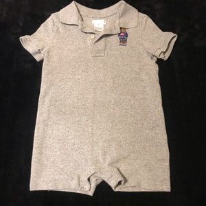 Ralph Lauren Bear Polo Romper 24M